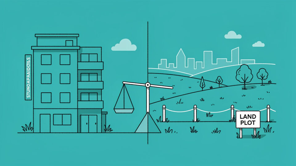 Inwestowanie w kawalerki vs. inwestowanie w grunty pod miastem